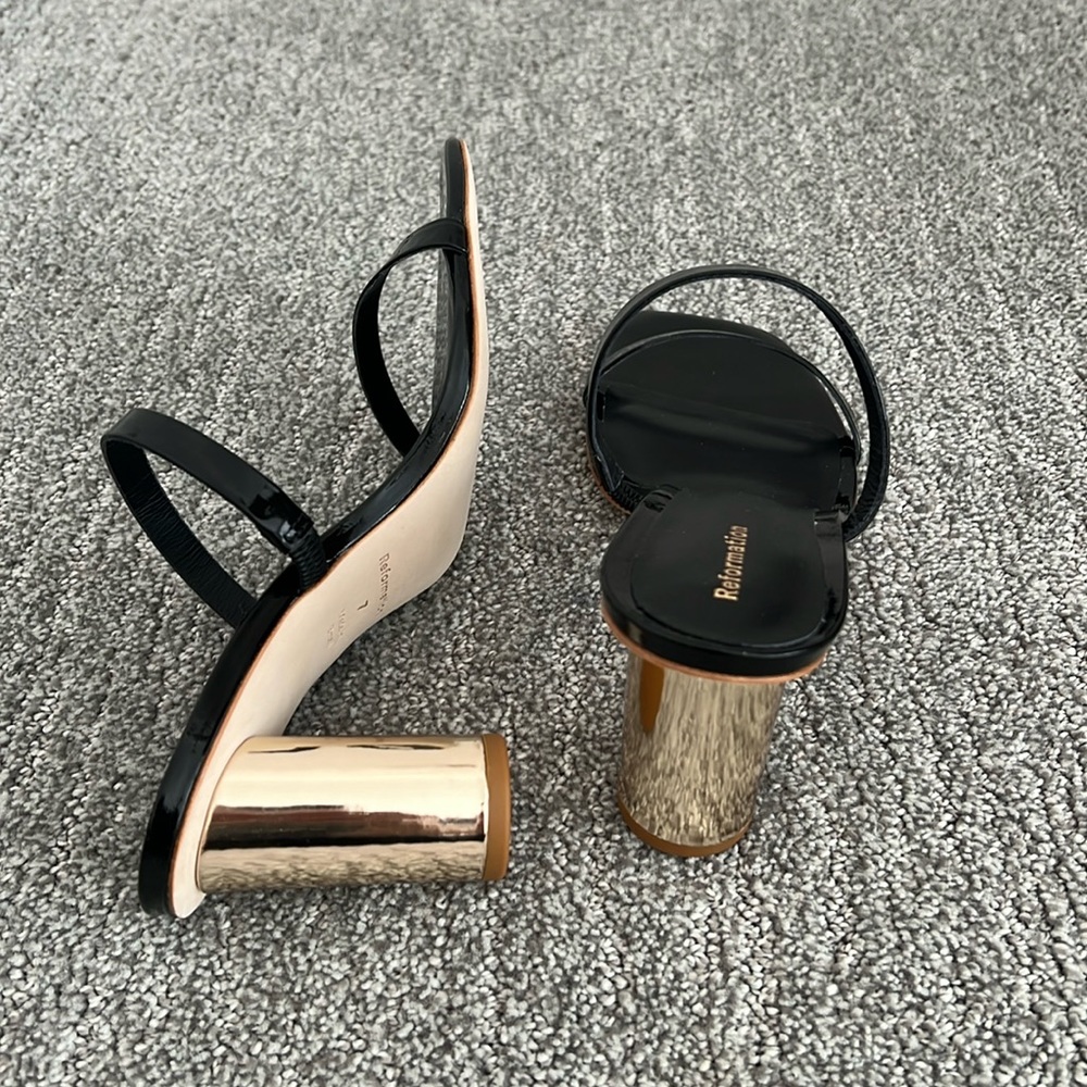 Brand new Reformation strappy heels